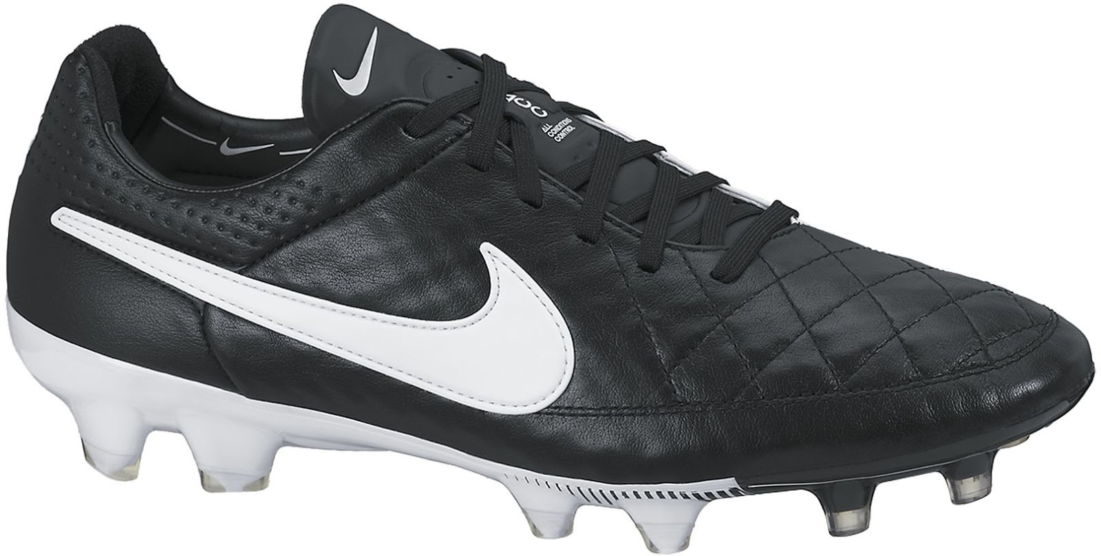 Nike tiempo top schwarz weiß